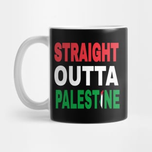 Straight Outta Palestine - Map - Back Mug